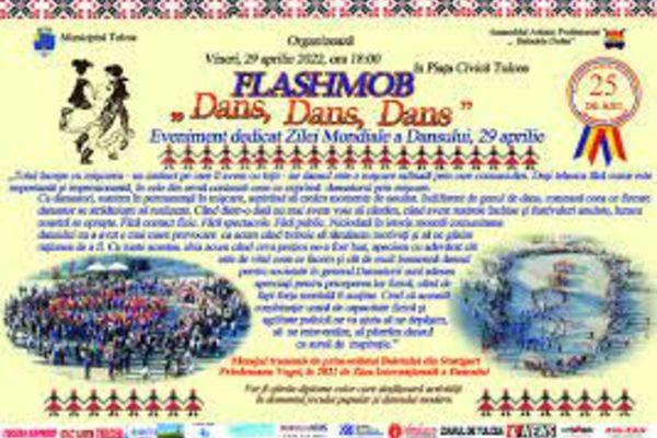 Flashmob în Piața Civică de  „Ziua  Internațională a Dansului