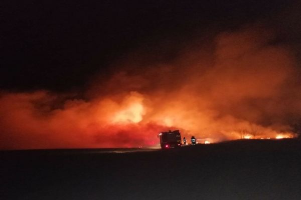 VIDEO Incendiu violent la Zebil. Cabană salvată de pompieri