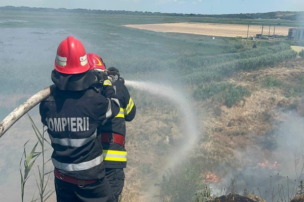 FOTO VIDEO Intervenție contracronometru a pompierilor la Malcoci