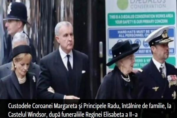Custodele Coroanei Margareta şi Principele Radu, întâlnire de familie, la Castelul Windsor, după funeraliile Reginei Elisabeta a II-a