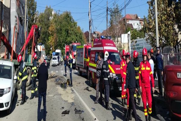 Un bărbat a murit într-un grav accident, în Slatina (VIDEO)