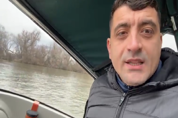 VIDEO George Simion, în "inspecție" pe canalul Bâstroe. Ce a descoperit liderul AUR