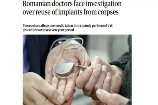 Doctorii care luau stenturi de la cadavre au uimit occidentul. Ce scrie presa străină despre medicii măcelari