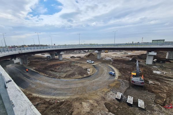 Restricții de trafic pe DN22B. Se va circula alternativ, cu semafoare