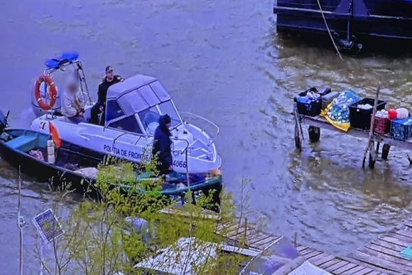 VIDEO Ucraineni prinși la braconat aproape de malul românesc al brațului Chilia