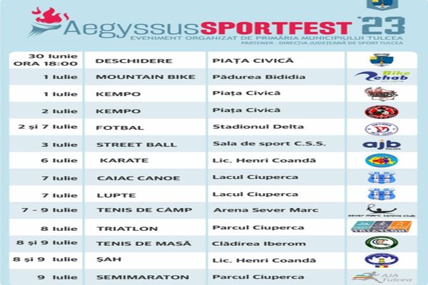 AEGYSSUS SPORT FEST, Tulcea 2023