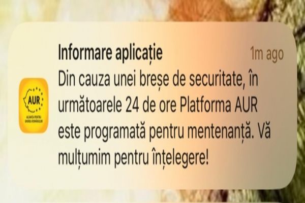 Aplicația mobilă a Alianței pentru Unirea Românilor a fost suspendată. Autoritățile au început o anchetă