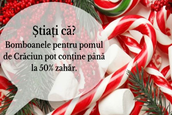 Bomba de calorii și E-uri din bomboanele de Crăciun. Rezultatele alarmante ale unui studiu InfoCons