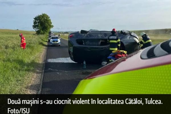 Accident grav în Tulcea. Opt persoane implicate