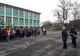 Evacuare de urgenţă în caz de incendiu la Şcoala Profesională Danubius