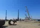 Au început lucrările la turnul de pe malul tulcean al Podului Suspendat peste Dunăre