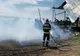 VIDEO Incendiu violent la un depozit de furaje din Tulcea