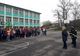 Evacuare de urgenţă în caz de incendiu la Şcoala Profesională Danubius